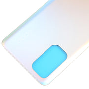 For OPPO Find X3 Lite Glass Material Battery Back Cover(Frosted Silver)