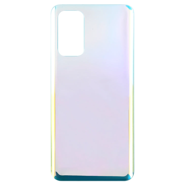For OPPO Find X3 Lite Glass Material Battery Back Cover(Bright Silver) - Back Cover by PMC TechLife | Online Shopping South Africa | PMC TechLife | Buy Now Pay Later Mobicred
