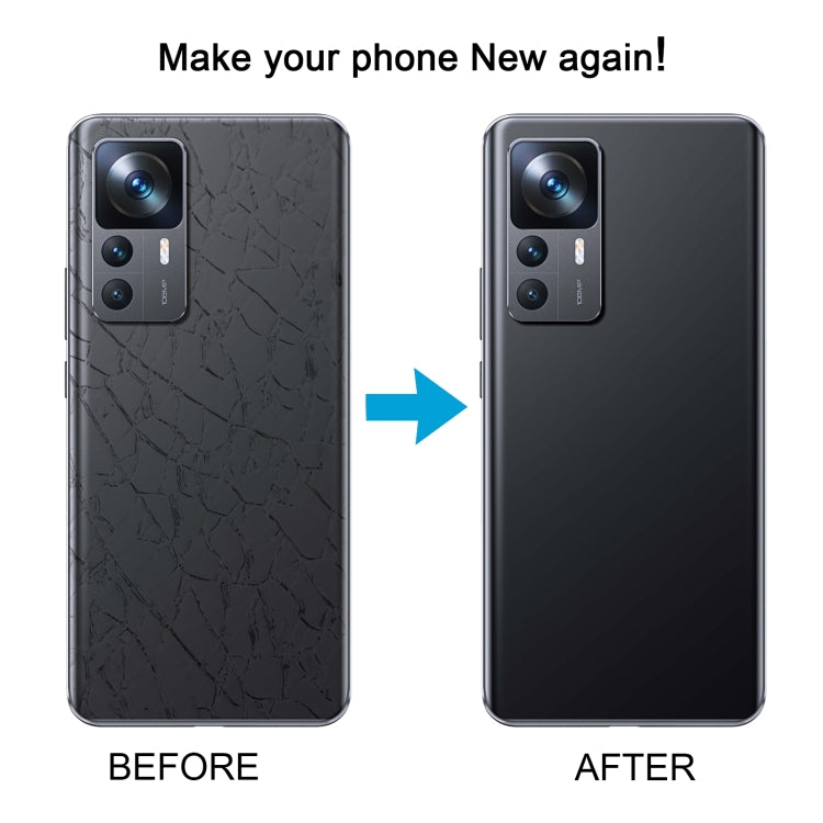 For Xiaomi 12T Pro OEM Glass Material Battery Back Cover(Black) - Back Cover by PMC TechLife | Online Shopping South Africa | PMC TechLife | Buy Now Pay Later Mobicred