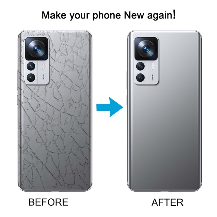 For Xiaomi 12T Pro OEM Glass Material Battery Back Cover(White) - Back Cover by PMC TechLife | Online Shopping South Africa | PMC TechLife | Buy Now Pay Later Mobicred