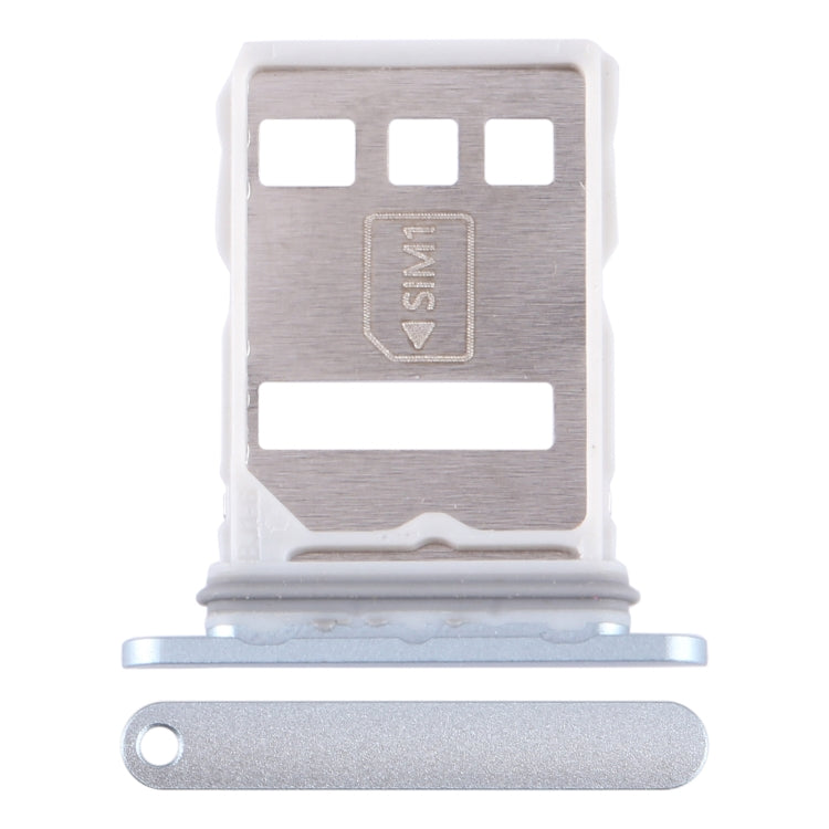 For Huawei Mate 60 Pro SIM + NM Card Tray (Silver) - Card Socket by PMc TechLife | Online Shopping South Africa | PMc TechLife | Buy Now Pay Later Mobicred