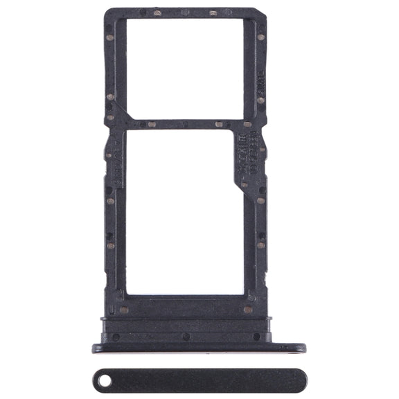 For Huawei Enjoy 30 Plus SIM + SIM / Micro SD Card Tray (Black)