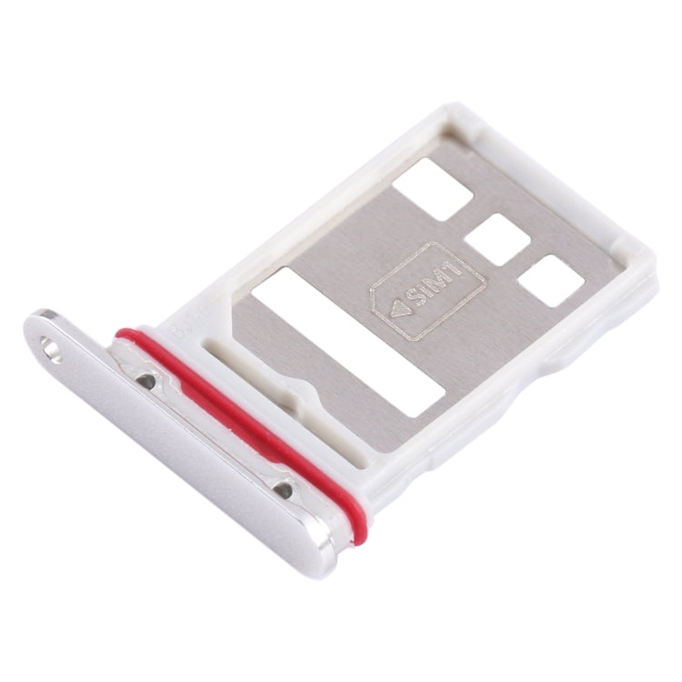 For Huawei Mate 50 Pro SIM Card Tray (Silver) - Card Socket by PMc TechLife | Online Shopping South Africa | PMc TechLife | Buy Now Pay Later Mobicred