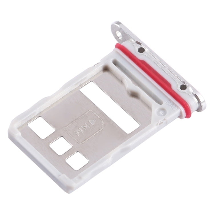 For Huawei Mate 50 Pro SIM Card Tray (Silver) - Card Socket by PMc TechLife | Online Shopping South Africa | PMc TechLife | Buy Now Pay Later Mobicred