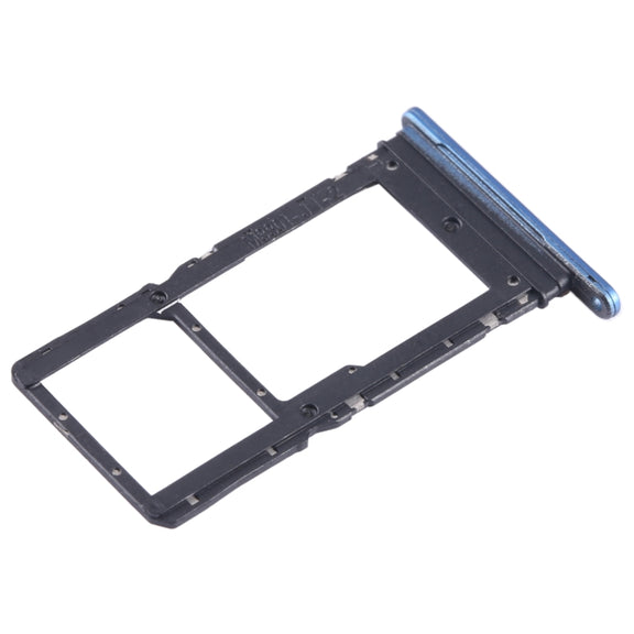 For Honor Play6T SIM + SIM / Micro SD Card Tray (Blue)