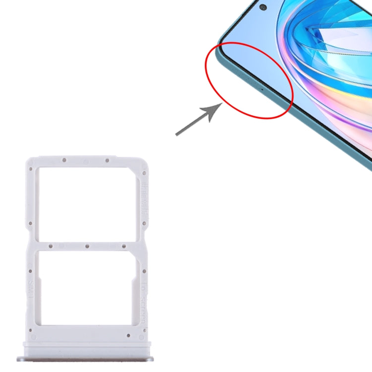 For Honor X8a SIM + SIM Card Tray (Grey) - Card Socket by PMc TechLife | Online Shopping South Africa | PMc TechLife | Buy Now Pay Later Mobicred