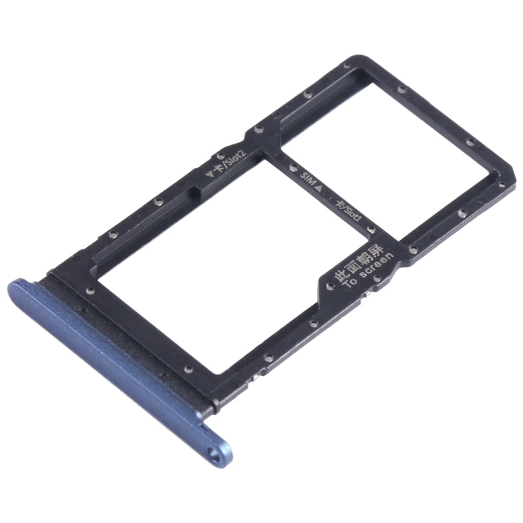 For Honor Play 5T SIM + SIM Card Tray (Blue) - Card Socket by PMc TechLife | Online Shopping South Africa | PMc TechLife | Buy Now Pay Later Mobicred