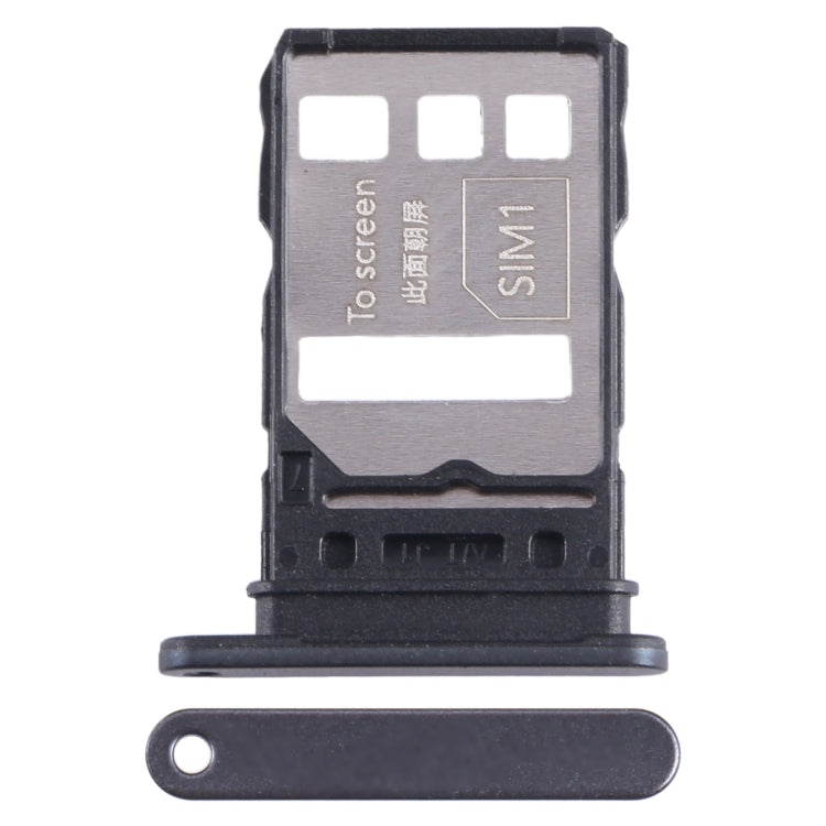 For Honor 80 Pro Flat SIM + SIM Card Tray (Black) - Card Socket by PMc TechLife | Online Shopping South Africa | PMc TechLife | Buy Now Pay Later Mobicred