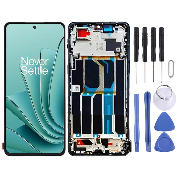 For OnePlus Ace 2V PHP110 Original LCD Screen Digitizer Full Assembly with Frame (Black) - LCD Screen by PMC TechLife | Online Shopping South Africa | PMC TechLife