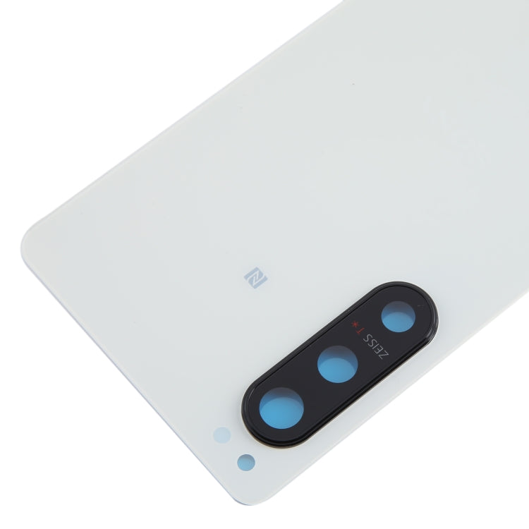 For Sony Xperia 5 IV Original Battery Back Cover with Camera Lens Cover(White) - Back Cover by PMC TechLife | Online Shopping South Africa | PMC TechLife