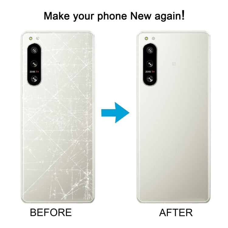 For Sony Xperia 5 IV Original Battery Back Cover with Camera Lens Cover(White) - Back Cover by PMC TechLife | Online Shopping South Africa | PMC TechLife