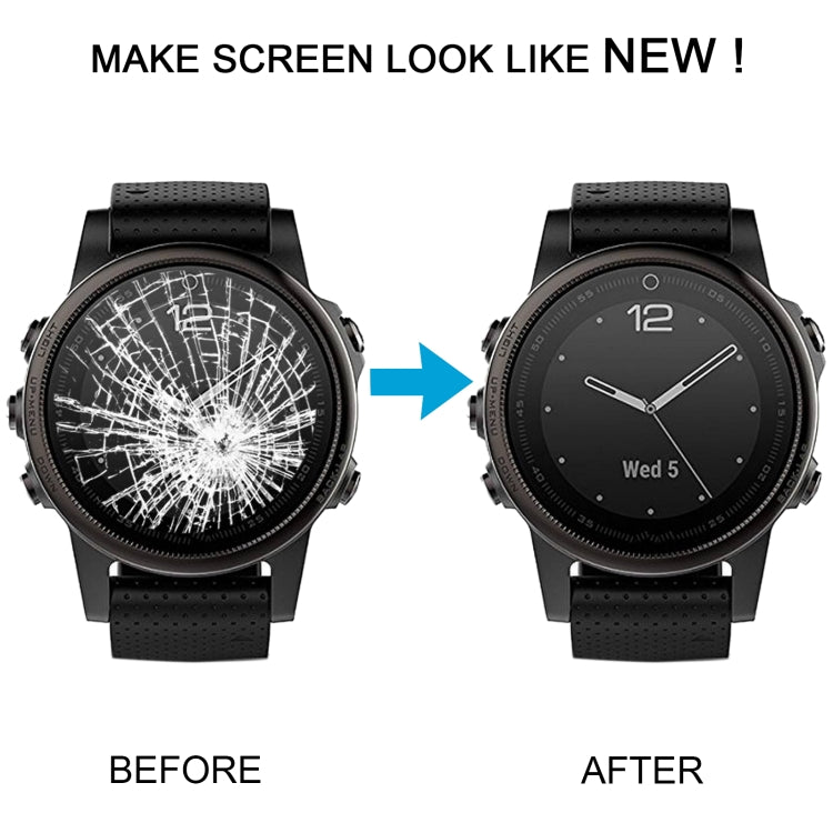 For Garmin Fenix 5S Original LCD Screen with Digitizer Full Assembly(Silver)