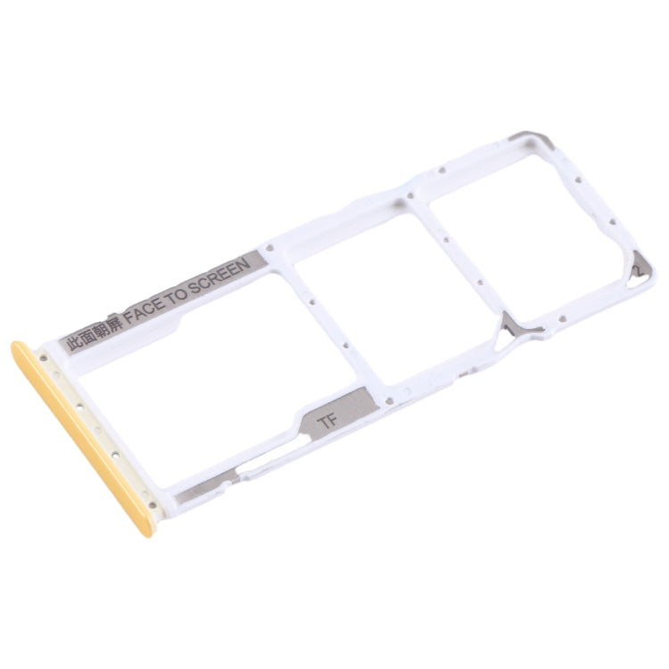 For Xiaomi Poco M4 Pro SIM Card Tray + SIM Card Tray + Micro SD Card Tray (Yellow) - Card Tray by PMC TechLife | Online Shopping South Africa | PMC TechLife