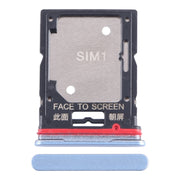 For Xiaomi Redmi Note 11T Pro SIM Card Tray + SIM Card Tray / Micro SD Card Tray (Blue)