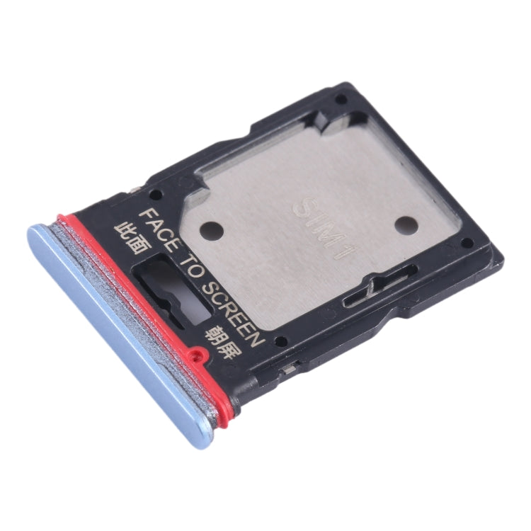 For Xiaomi Redmi K50i SIM Card Tray + SIM Card Tray / Micro SD Card Tray (Blue) - Card Tray by PMC TechLife | Online Shopping South Africa | PMC TechLife