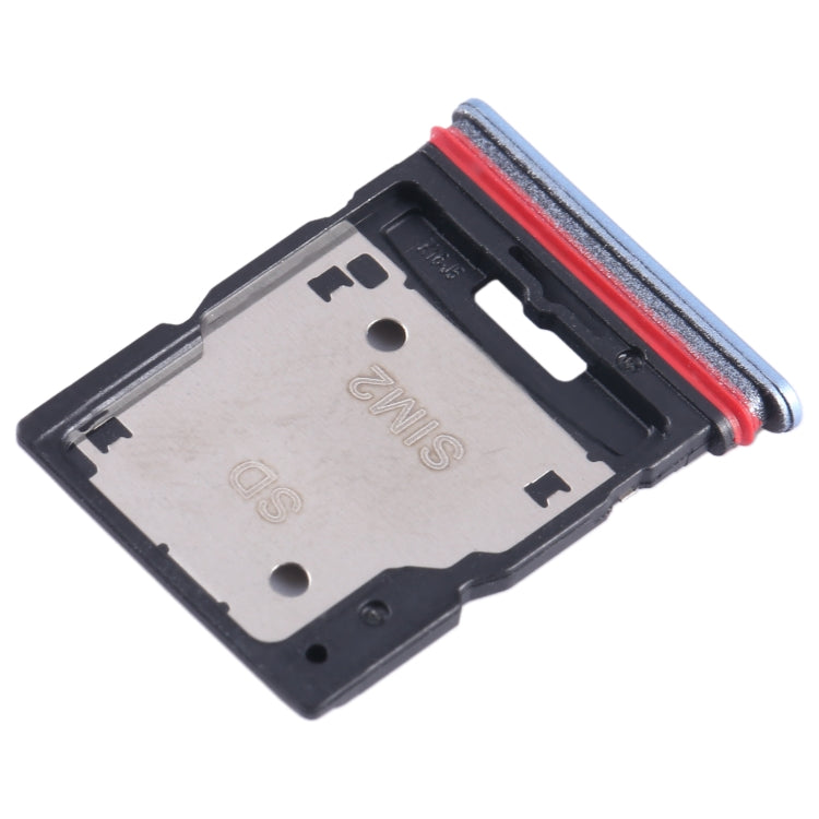 For Xiaomi Redmi K50i SIM Card Tray + SIM Card Tray / Micro SD Card Tray (Blue) - Card Tray by PMC TechLife | Online Shopping South Africa | PMC TechLife