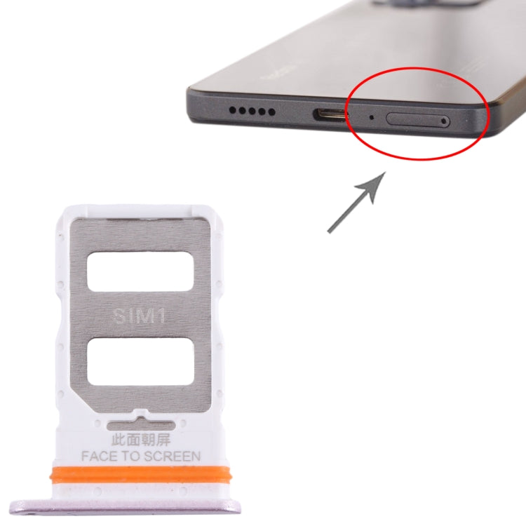 For Xiaomi Redmi Note 12 Pro 5G SIM Card Tray + SIM Card Tray (Pink) - Card Tray by PMC TechLife | Online Shopping South Africa | PMC TechLife