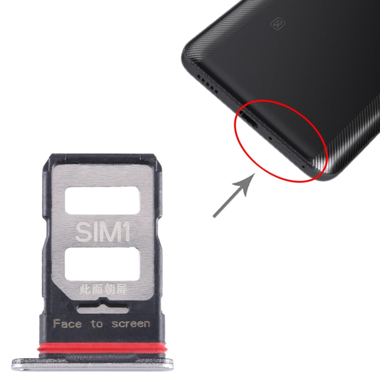 For Xiaomi Poco F5 Pro SIM Card Tray + SIM Card Tray (Silver) - Card Tray by PMC TechLife | Online Shopping South Africa | PMC TechLife