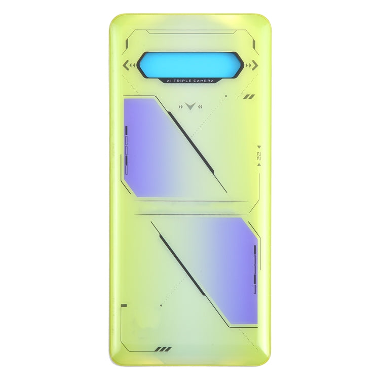 For Xiaomi Black Shark 5 RS Original Battery Back Cover(Yellow) - Back Cover by PMC TechLife | Online Shopping South Africa | PMC TechLife