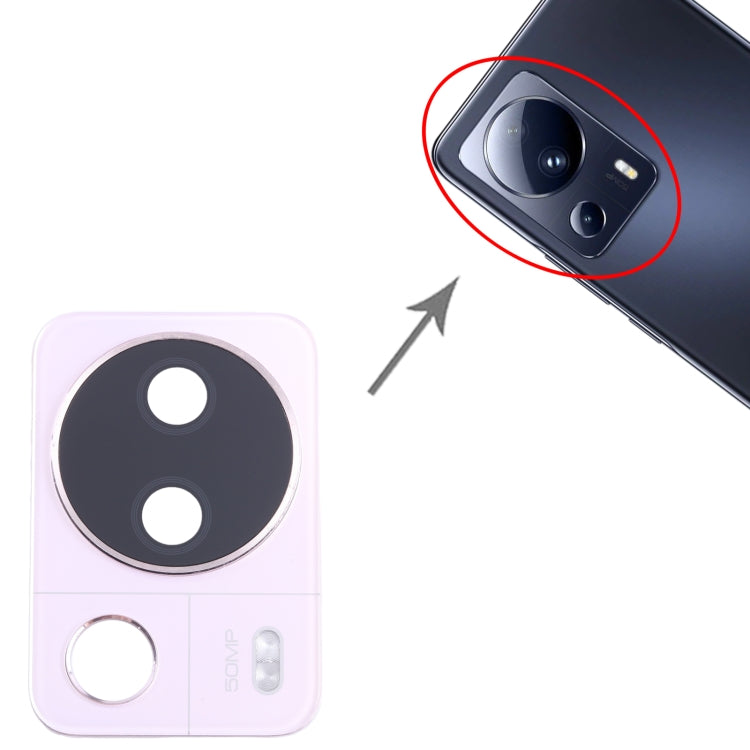 For Xiaomi 13 Lite Camera Lens Cover (Pink) - Camera by PMC TechLife | Online Shopping South Africa | PMC TechLife