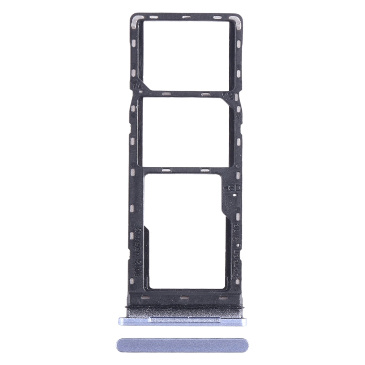 For Tecno Pova 2 SIM Card Tray + SIM Card Tray + Micro SD Card Tray (Baby Blue) - Card Tray by PMC TechLife | Online Shopping South Africa | PMC TechLife