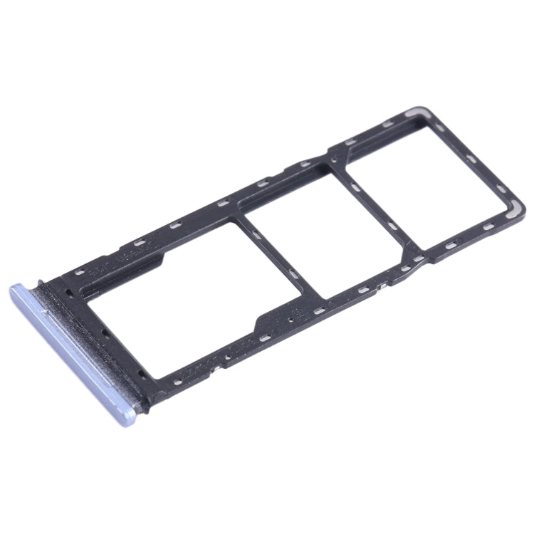 For Tecno Pova 2 SIM Card Tray + SIM Card Tray + Micro SD Card Tray (Baby Blue) - Card Tray by PMC TechLife | Online Shopping South Africa | PMC TechLife