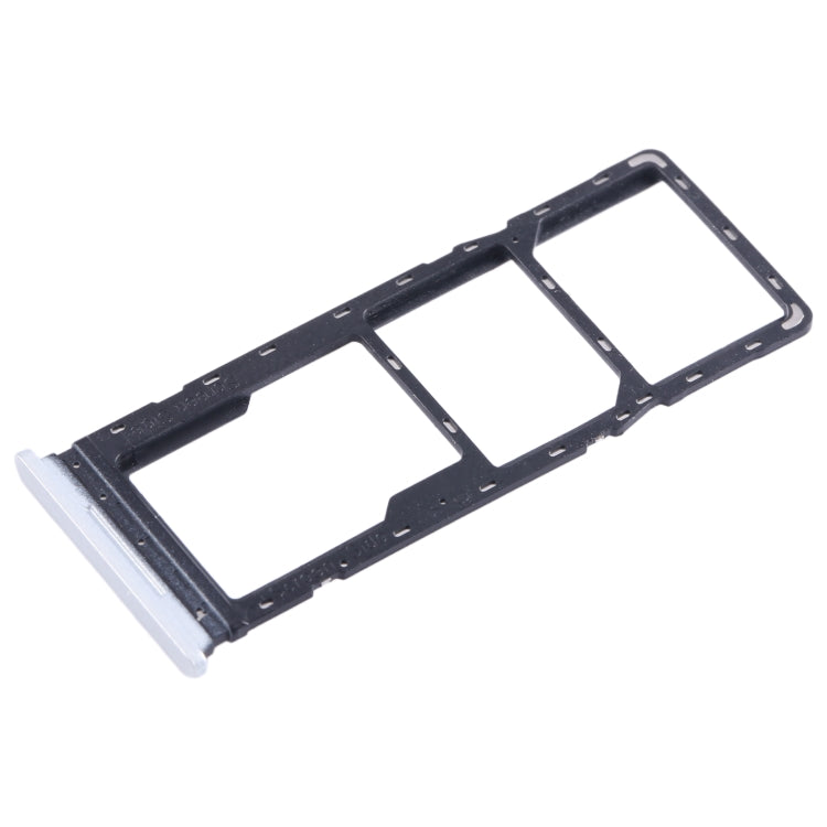 For Tecno Spark Go 2022 SIM Card Tray + SIM Card Tray + Micro SD Card Tray (Silver) - Card Tray by PMC TechLife | Online Shopping South Africa | PMC TechLife