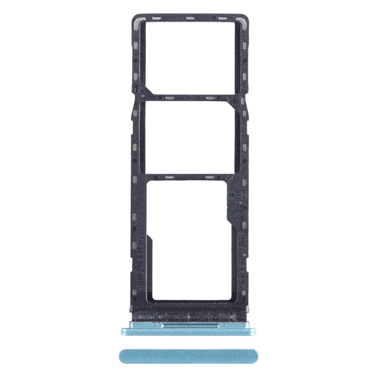 For Tecno Spark 8C KG5k SIM Card Tray + SIM Card Tray + Micro SD Card Tray (Green) - Card Tray by PMC TechLife | Online Shopping South Africa | PMC TechLife