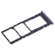 For Tecno Spark 8C KG5k SIM Card Tray + SIM Card Tray + Micro SD Card Tray (Blue)