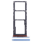For Tecno Spark Go 2023 BF7n SIM Card Tray + SIM Card Tray + Micro SD Card Tray (Blue)