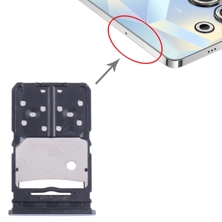 For Tecno Camon 20 Pro SIM Card Tray + Micro SD Card Tray (Blue) - Card Tray by PMC TechLife | Online Shopping South Africa | PMC TechLife