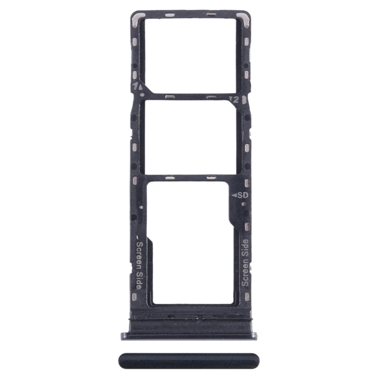 For Infinix Note 8i X683 SIM Card Tray + SIM Card Tray + Micro SD Card Tray (Black) - Card Tray by PMC TechLife | Online Shopping South Africa | PMC TechLife