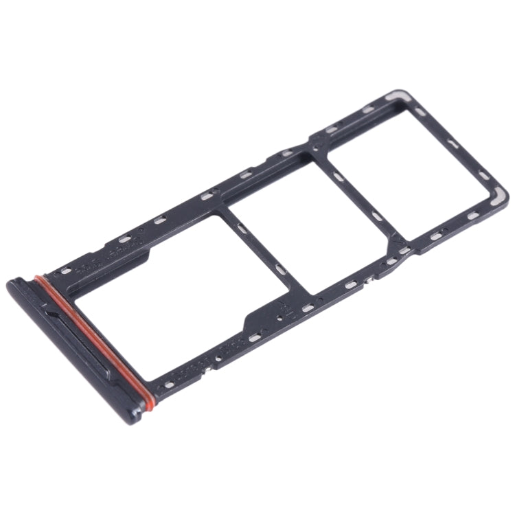 For Infinix Hot 10i X659B SIM Card Tray + SIM Card Tray + Micro SD Card Tray (Black) - Card Tray by PMC TechLife | Online Shopping South Africa | PMC TechLife