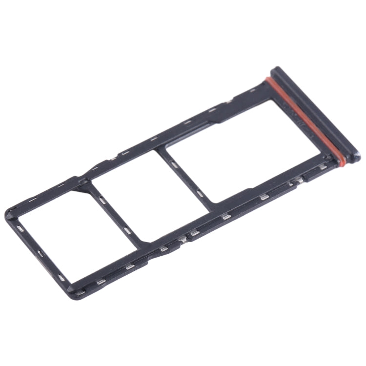For Infinix Hot 10i X659B SIM Card Tray + SIM Card Tray + Micro SD Card Tray (Black) - Card Tray by PMC TechLife | Online Shopping South Africa | PMC TechLife