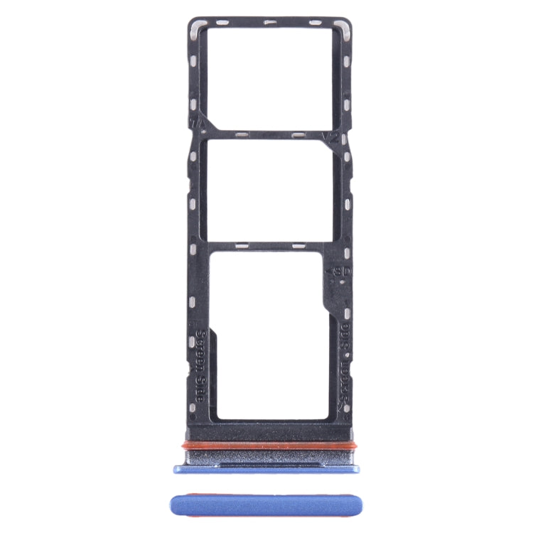 For Infinix Note 11i SIM Card Tray + SIM Card Tray + Micro SD Card Tray (Blue) - Card Tray by PMC TechLife | Online Shopping South Africa | PMC TechLife