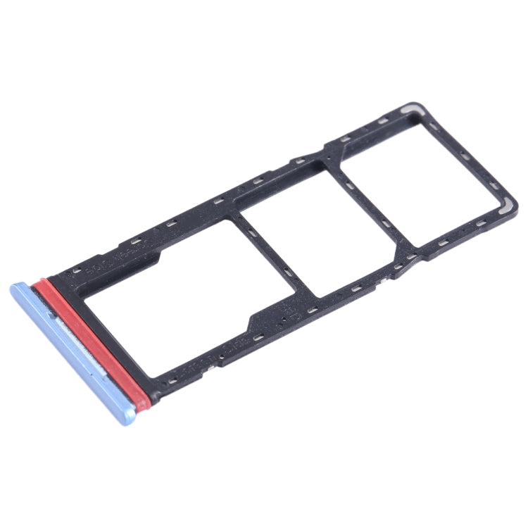 For Infinix Hot 12i X665B SIM Card Tray + SIM Card Tray + Micro SD Card Tray (Blue) - Card Tray by PMC TechLife | Online Shopping South Africa | PMC TechLife