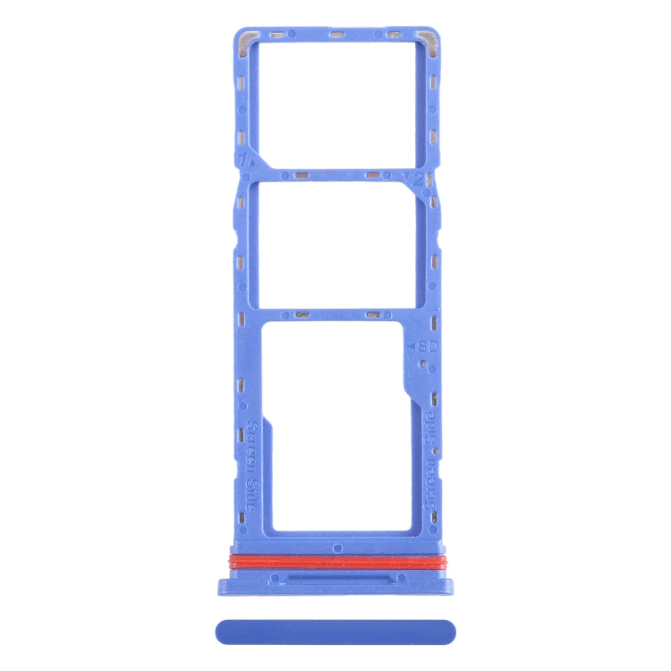 For Infinix Smart 6 HD X6512 SIM Card Tray + SIM Card Tray + Micro SD Card Tray (Dark Blue) - Card Tray by PMC TechLife | Online Shopping South Africa | PMC TechLife