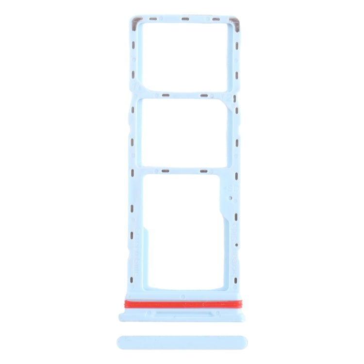 For Infinix Smart 6 HD X6512 SIM Card Tray + SIM Card Tray + Micro SD Card Tray (Baby Blue) - free shipping - PMC TechLife - Order now!