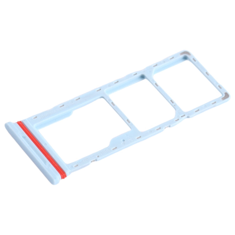 For Infinix Smart 6 HD X6512 SIM Card Tray + SIM Card Tray + Micro SD Card Tray (Baby Blue) - free shipping - PMC TechLife - Order now!