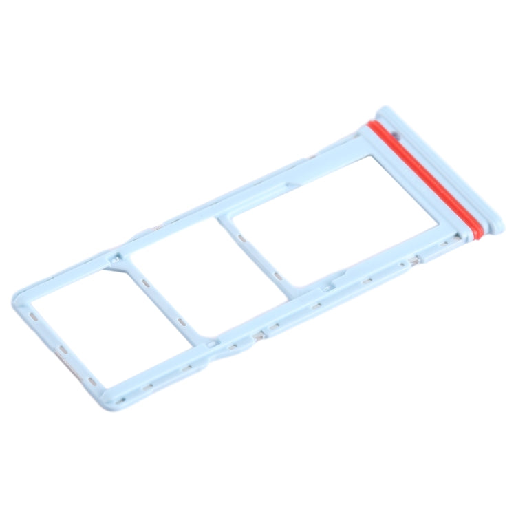 For Infinix Smart 6 HD X6512 SIM Card Tray + SIM Card Tray + Micro SD Card Tray (Baby Blue) - free shipping - PMC TechLife - Order now!