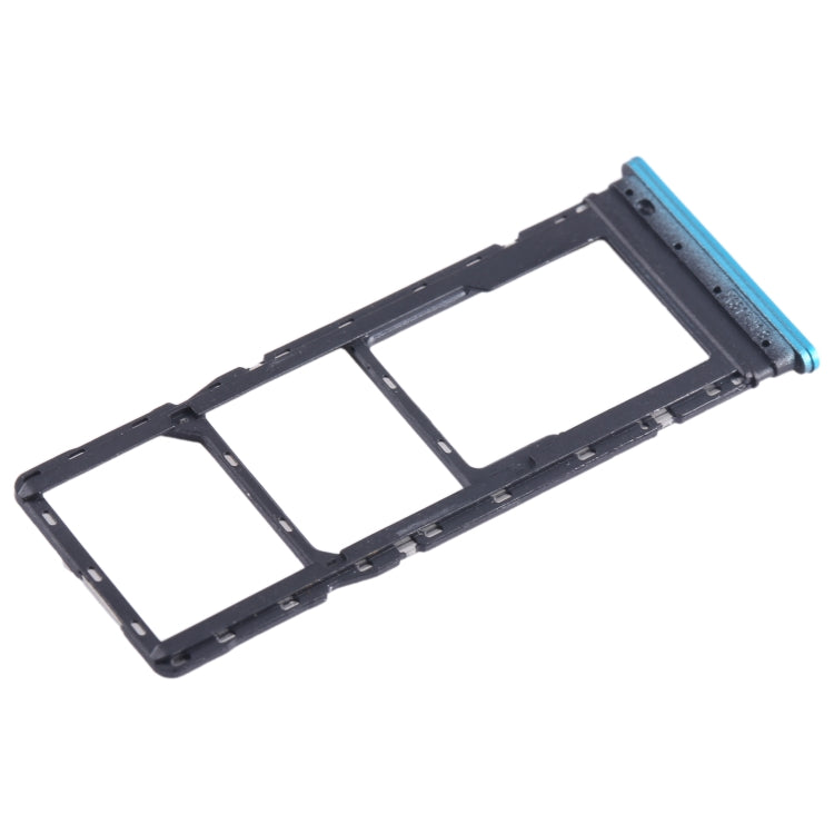 For Infinix Hot 12 Play SIM Card Tray + SIM Card Tray + Micro SD Card Tray (Blue) - Card Tray by PMC TechLife | Online Shopping South Africa | PMC TechLife | Buy Now Pay Later Mobicred