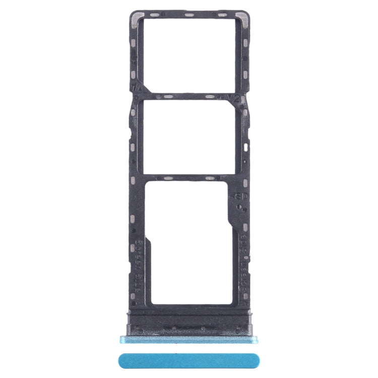 For Infinix Hot 12 Play NFC X6816C SIM Card Tray + SIM Card Tray + Micro SD Card Tray (Blue) - Card Tray by PMC TechLife | Online Shopping South Africa | PMC TechLife