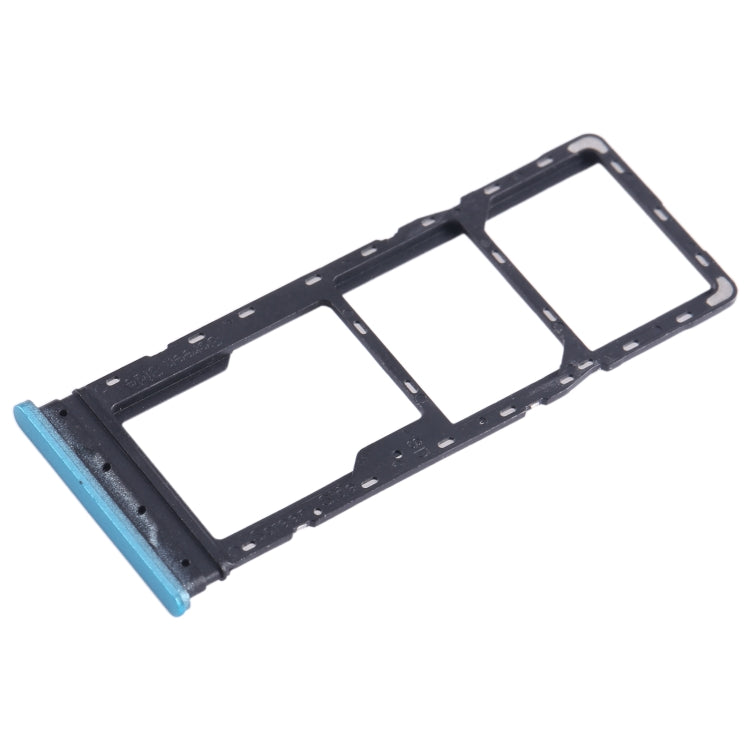 For Infinix Hot 12 Play NFC X6816C SIM Card Tray + SIM Card Tray + Micro SD Card Tray (Blue) - Card Tray by PMC TechLife | Online Shopping South Africa | PMC TechLife