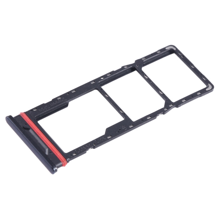 For Infinix Smart 6 Plus India X6823 SIM Card Tray + SIM Card Tray + Micro SD Card Tray (Black) - Card Tray by PMC TechLife | Online Shopping South Africa | PMC TechLife