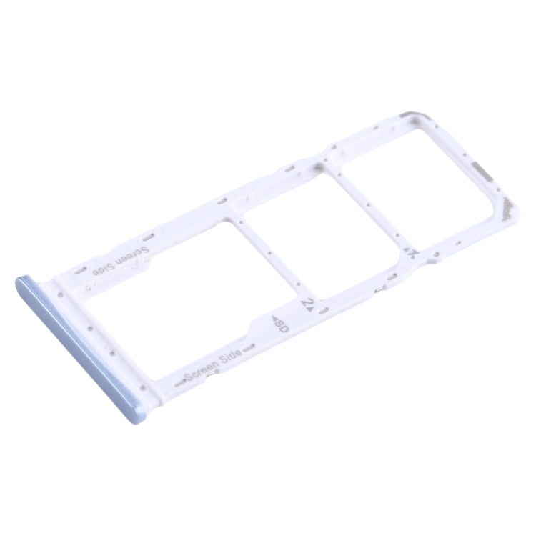 For Infinix Smart 7 India X6517 SIM Card Tray + SIM Card Tray + Micro SD Card Tray (Blue) - Card Tray by PMC TechLife | Online Shopping South Africa | PMC TechLife