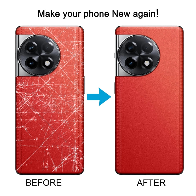 For OnePlus 11R CPH2487 Battery Leather Back Cover(Red) - Back Cover by PMC TechLife | Online Shopping South Africa | PMC TechLife