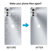 For Motorola Moto E32 Original Battery Back Cover(Silver)