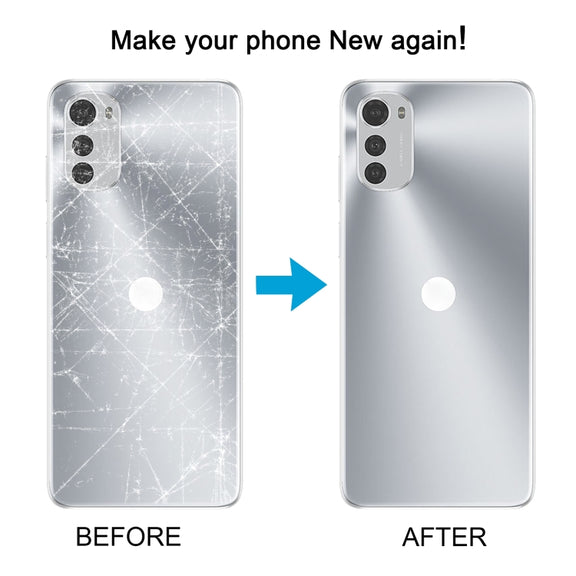 For Motorola Moto E32 Original Battery Back Cover(Silver)