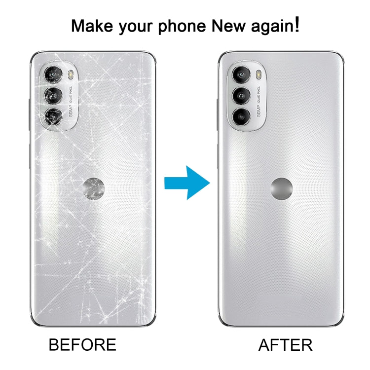 For Motorola Moto G82 Original Battery Back Cover(White) - Back Cover by PMC TechLife | Online Shopping South Africa | PMC TechLife