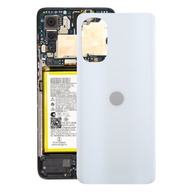 For Motorola Moto G52 Original Battery Back Cover(White) - Back Cover by PMC TechLife | Online Shopping South Africa | PMC TechLife